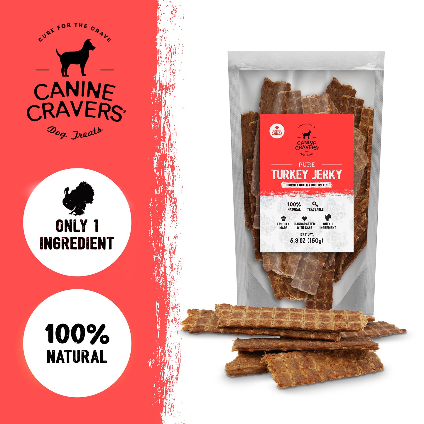 Pure Turkey Jerky 5.3 oz Bag