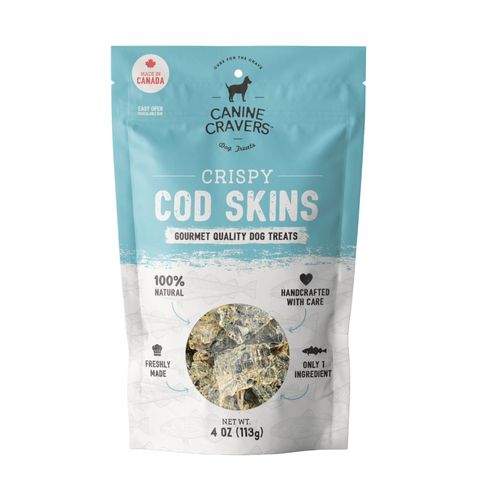 Crispy Cod Skins 4 oz Bag