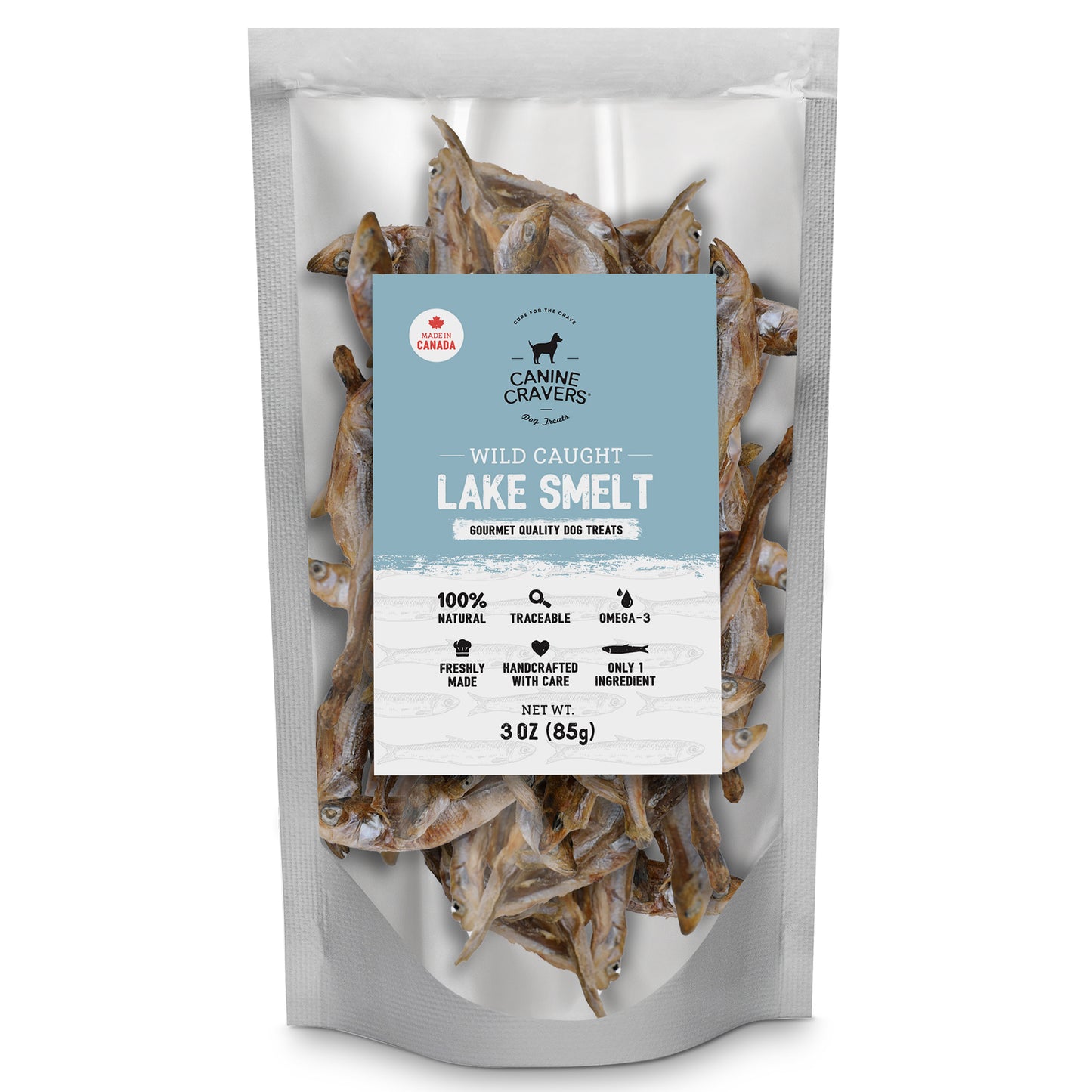 Wild Caught Lake Smelt 3 oz Bag